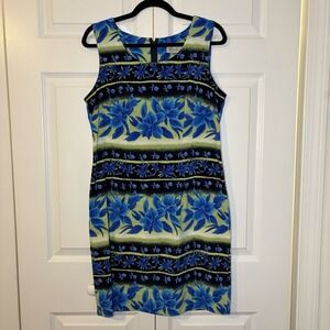 Kathie Lee Collection Women's Vintage Sleeveless Sheath Dress Floral Size 10